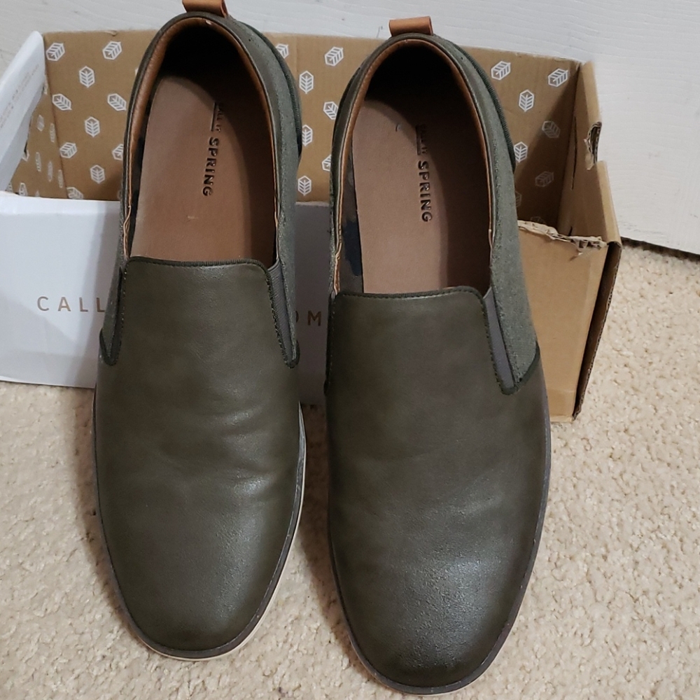 Mens Call It Spring Army Green Loafer